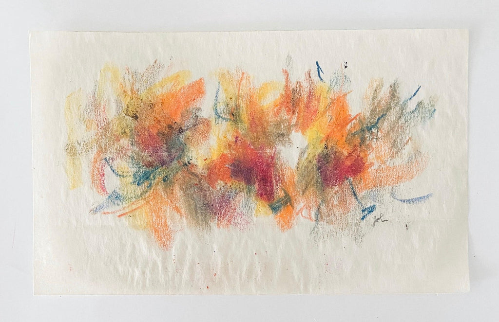 Abstract Pastel Crayon Drawing Color Abstract, Seasonal Letter John Von Wicht