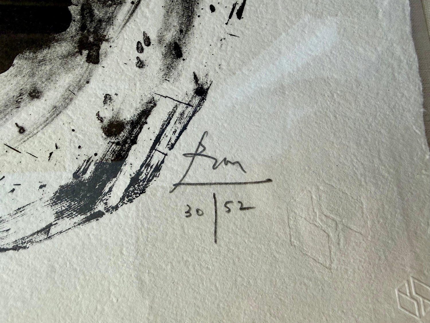Large Robert Motherwell Lithograph Abstract Expressionist Lament for Lorca 1982