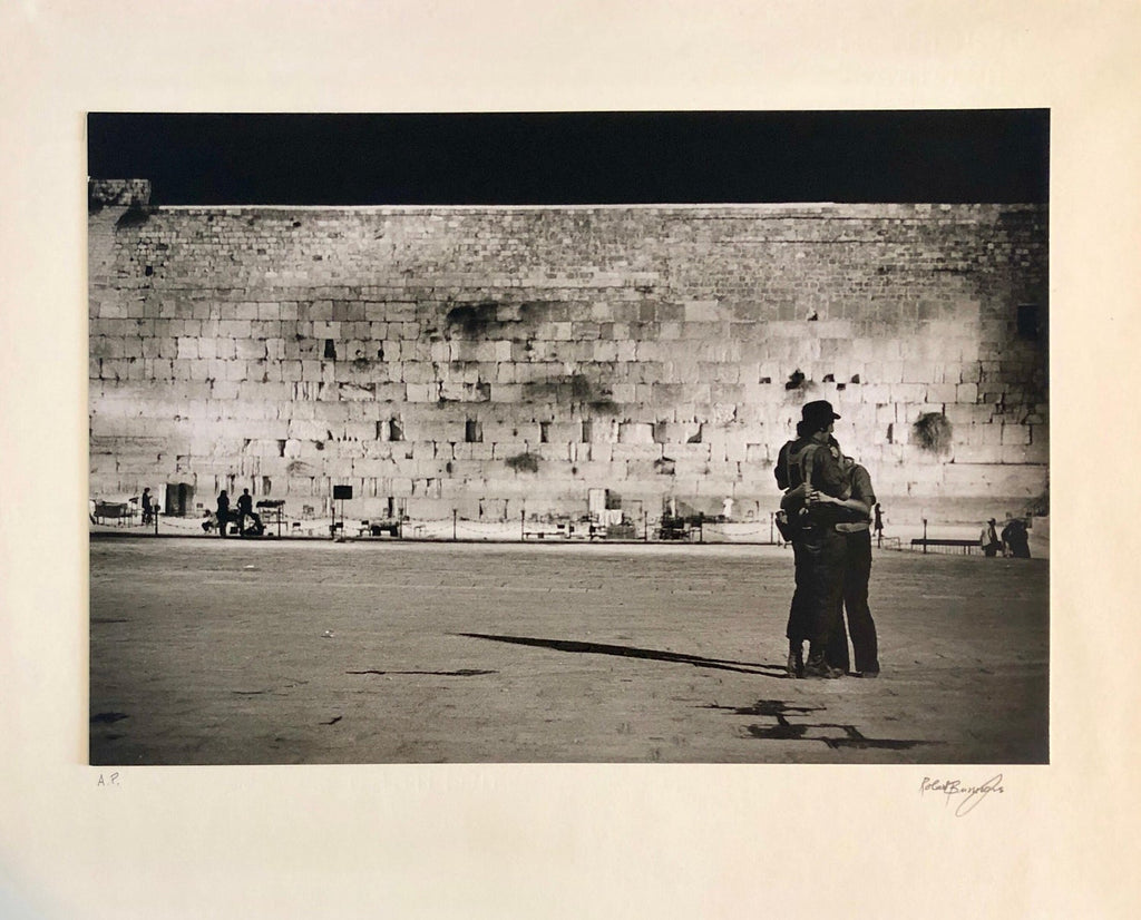 Vintage Silver Gelatin Signed Print Old Jew in Jerusalem Pious Craftsman