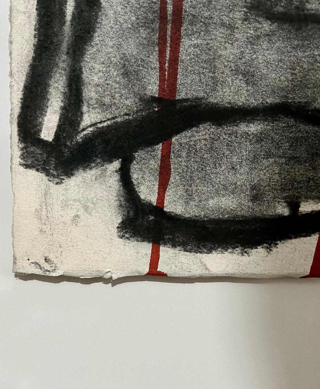 Bold Graphic Abstract Expressionist Mixed Media Painting Richard Snyder NYC Art
