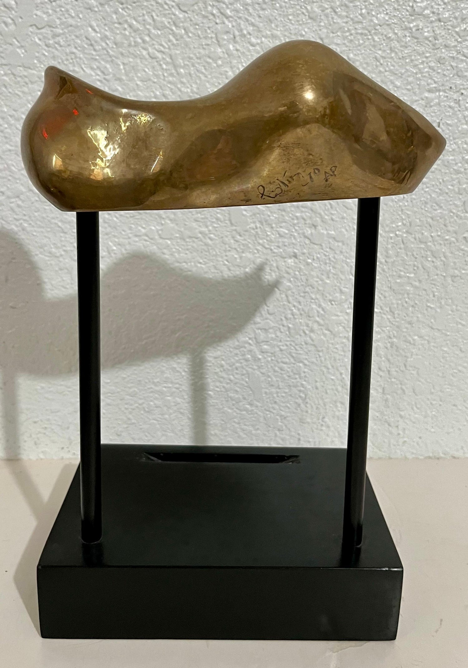 Bronze Modernist Biomorphic Sculpture Horse, Stand Colin Webster Watson Art Deco
