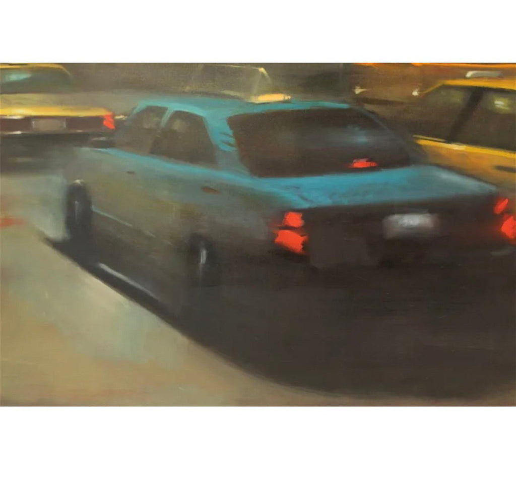 Large Suong Yangchareon Thai American Photorealist LA California Street Painting