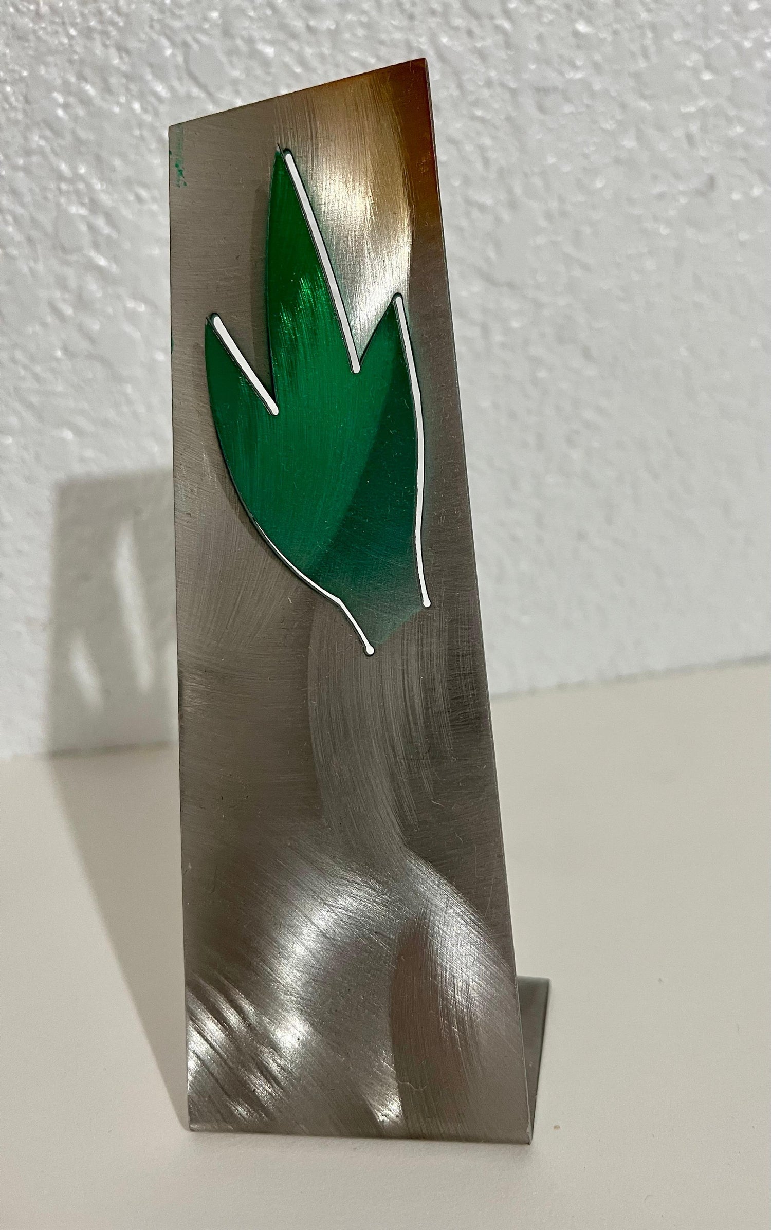 Israeli Contemporary Abstract Geometric Painted Pierced Sculpture Zigi Ben Haim