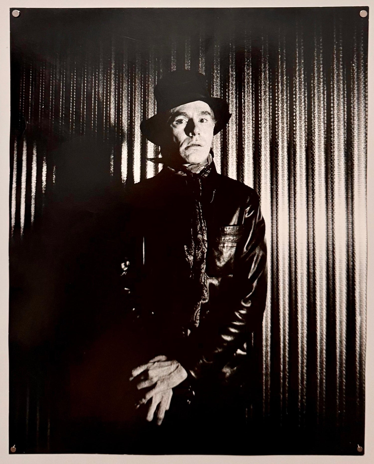 Gianfranco Gorgoni Vintage Photograph Andy Warhol in Leather Factory Photo Print