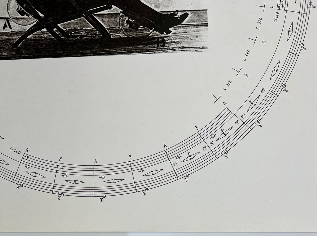 Austrian Sound Space Architect Bernhard Leitner Photo Mechanical Print Signed