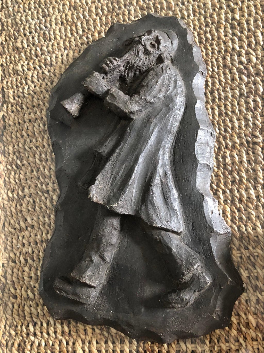 French Painted Maquette for Sculpture Judaica Klezmer Musician