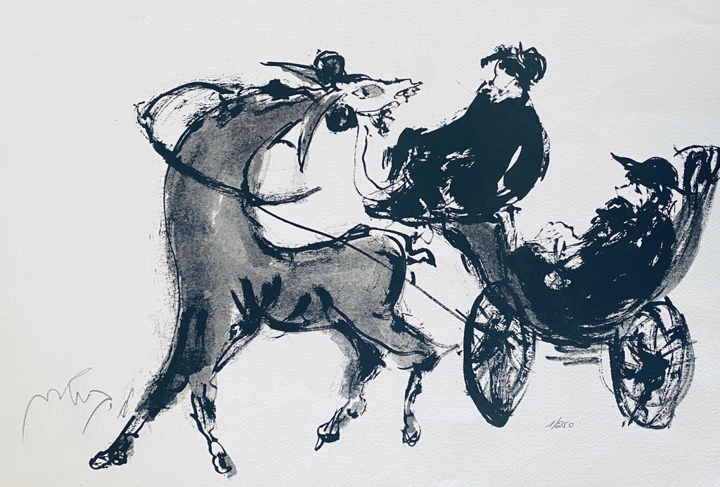 Lithuanian French Artist Arbit Blatas Lithograph Maurice de Vlaminck Ecole Paris