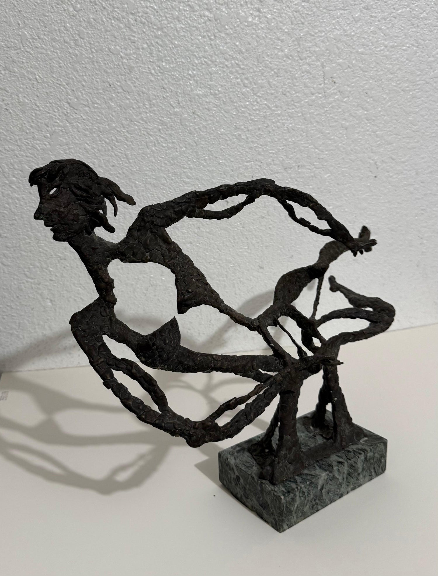 Bronze Sculpture Abstract Figurative Woman Modernist Robert Laurent WPA Artist