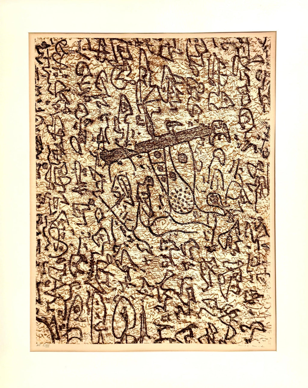 Max Ernst Dada Surrealist Hand Signed Lithograph Poster for a Jewish Museum