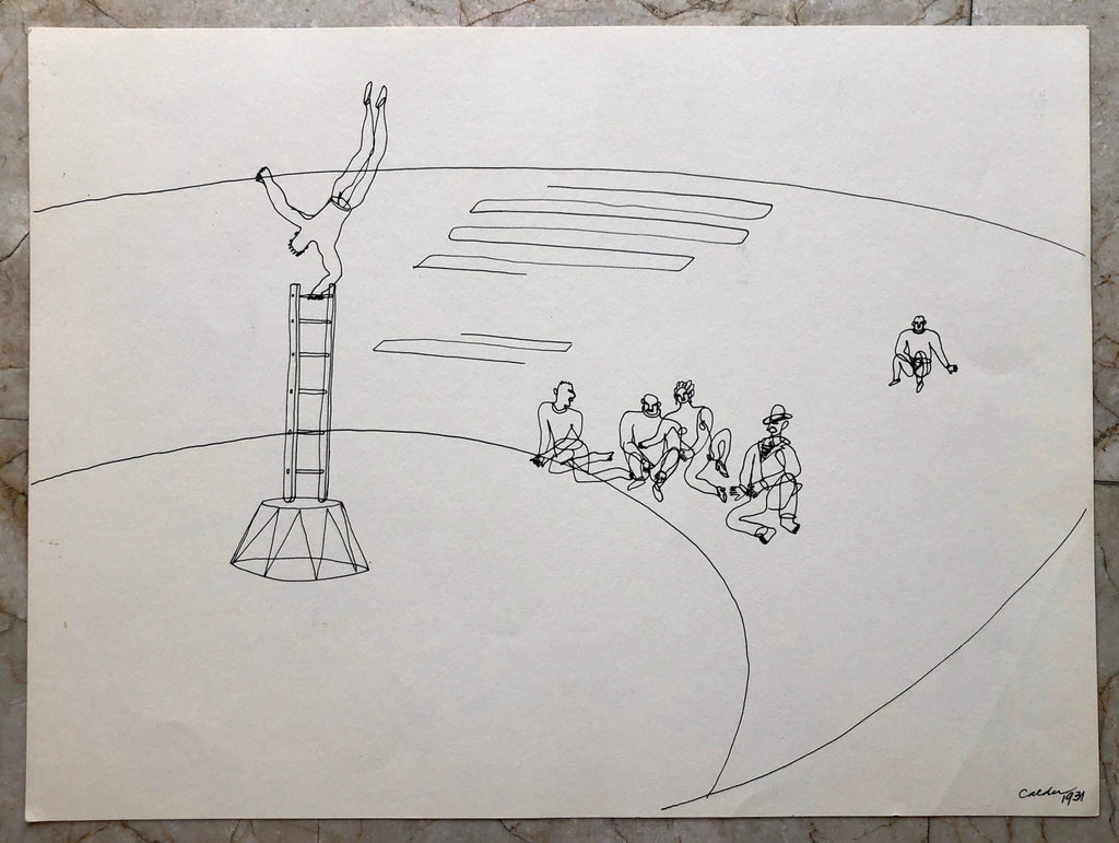 Alexander Calder Circus Reproduction Lithograph After a Drawing