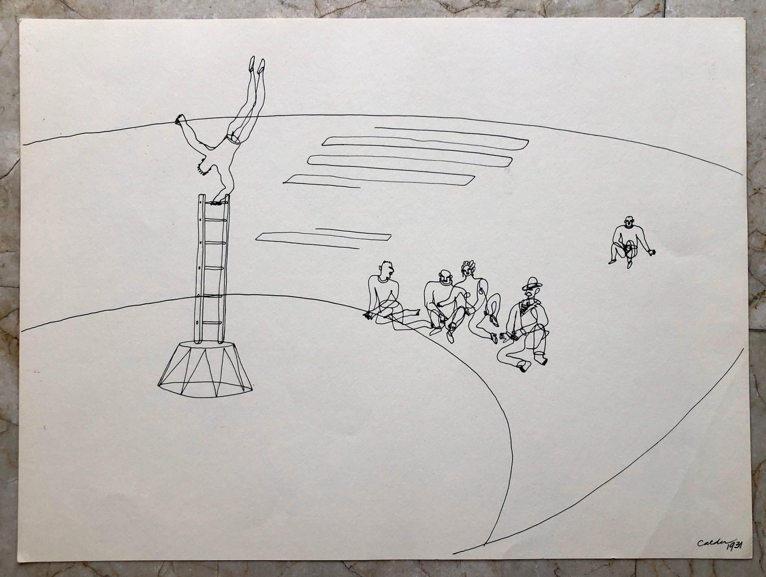Alexander Calder Circus Reproduction Lithograph After a Drawing