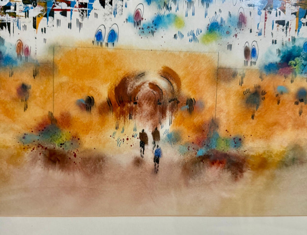 Ben Avram, Israeli Bezalel School Old City Jerusalem Israel Landscape Painting