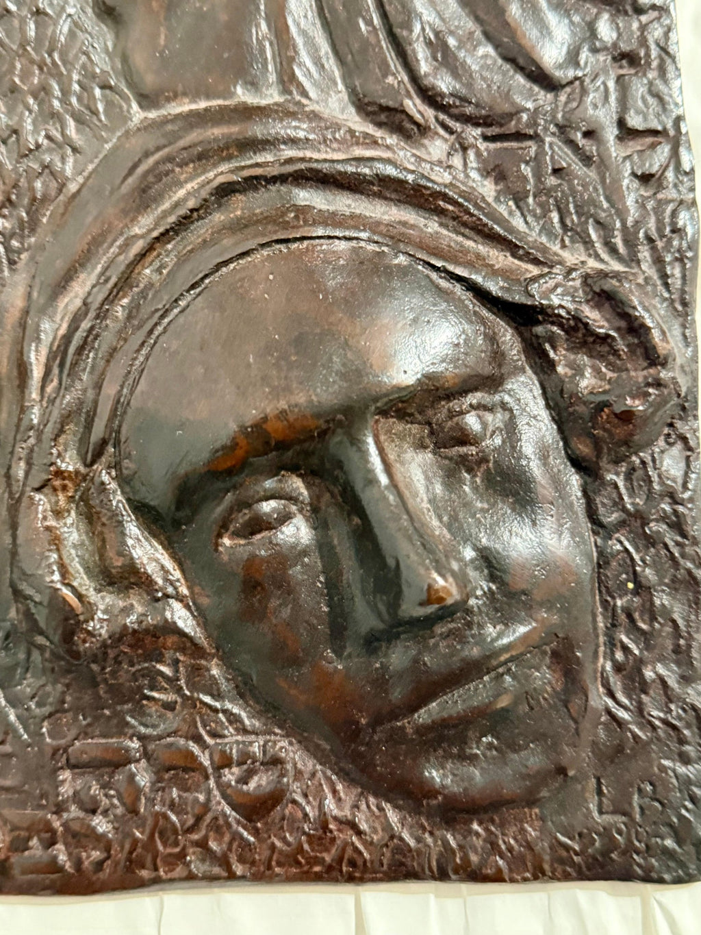 Bronze Sculpture Wall Relief Judaica Jewish Matriarchs Modernist Leonard Baskin