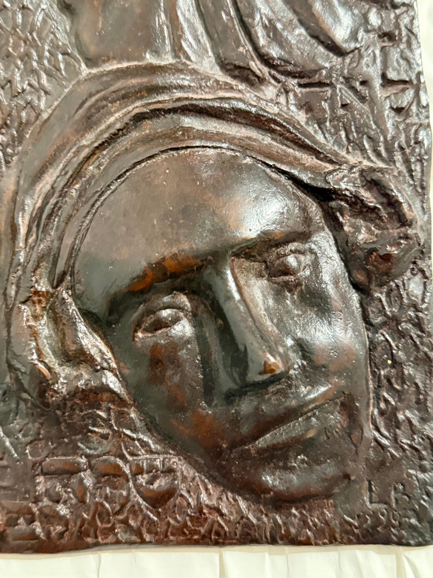 Bronze Sculpture Wall Relief Judaica Jewish Matriarchs Modernist Leonard Baskin