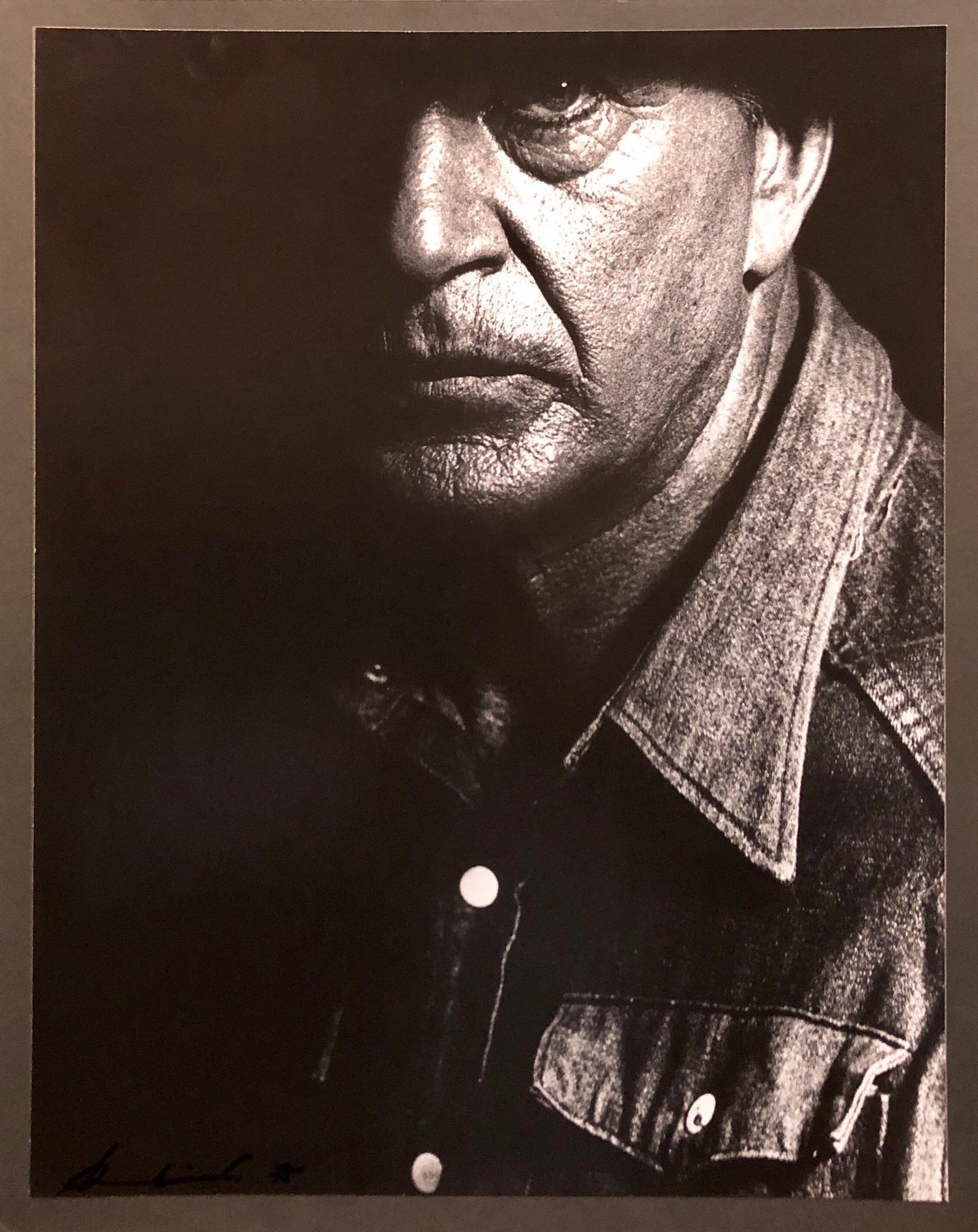 Vintage Silver Gelatin Print Photograph Gary Cooper, His Last Photo, Signed