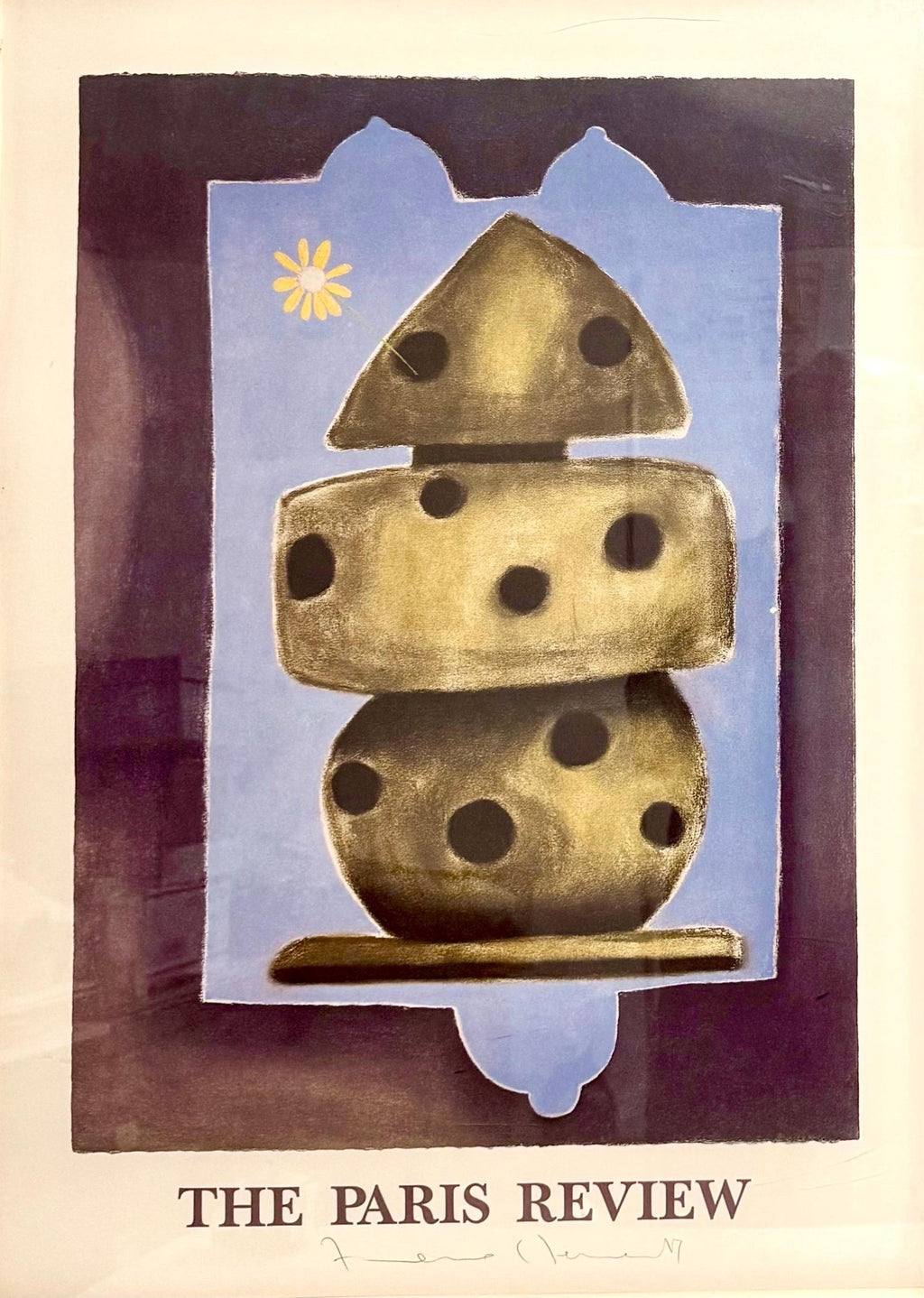 Paris Review Lithograph Francesco Clemente Neo Expressionist Italian Avant Garde
