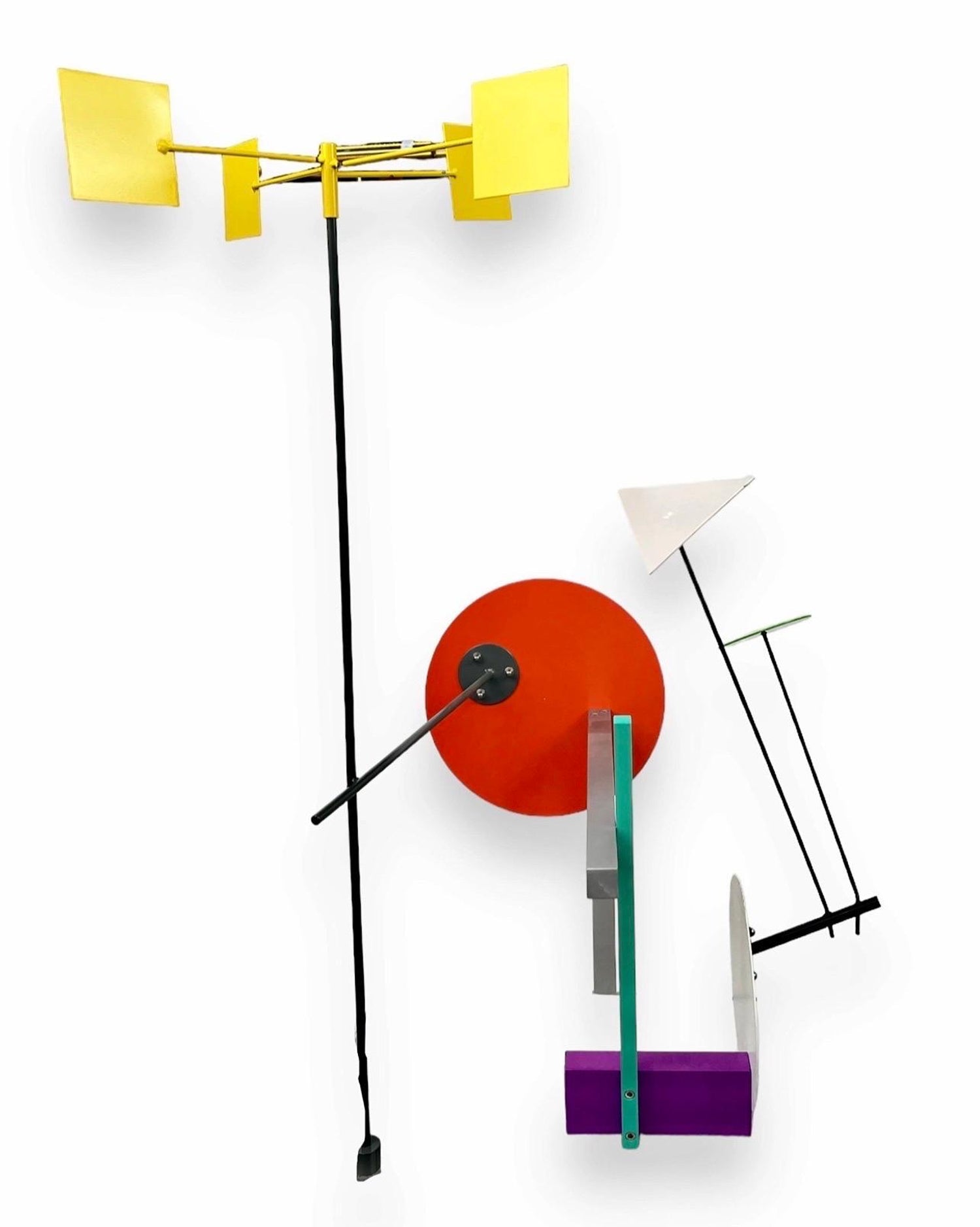 Post Modernist Color Pop Art Sculpture Memphis Milano Peter Shire LA Metal Art