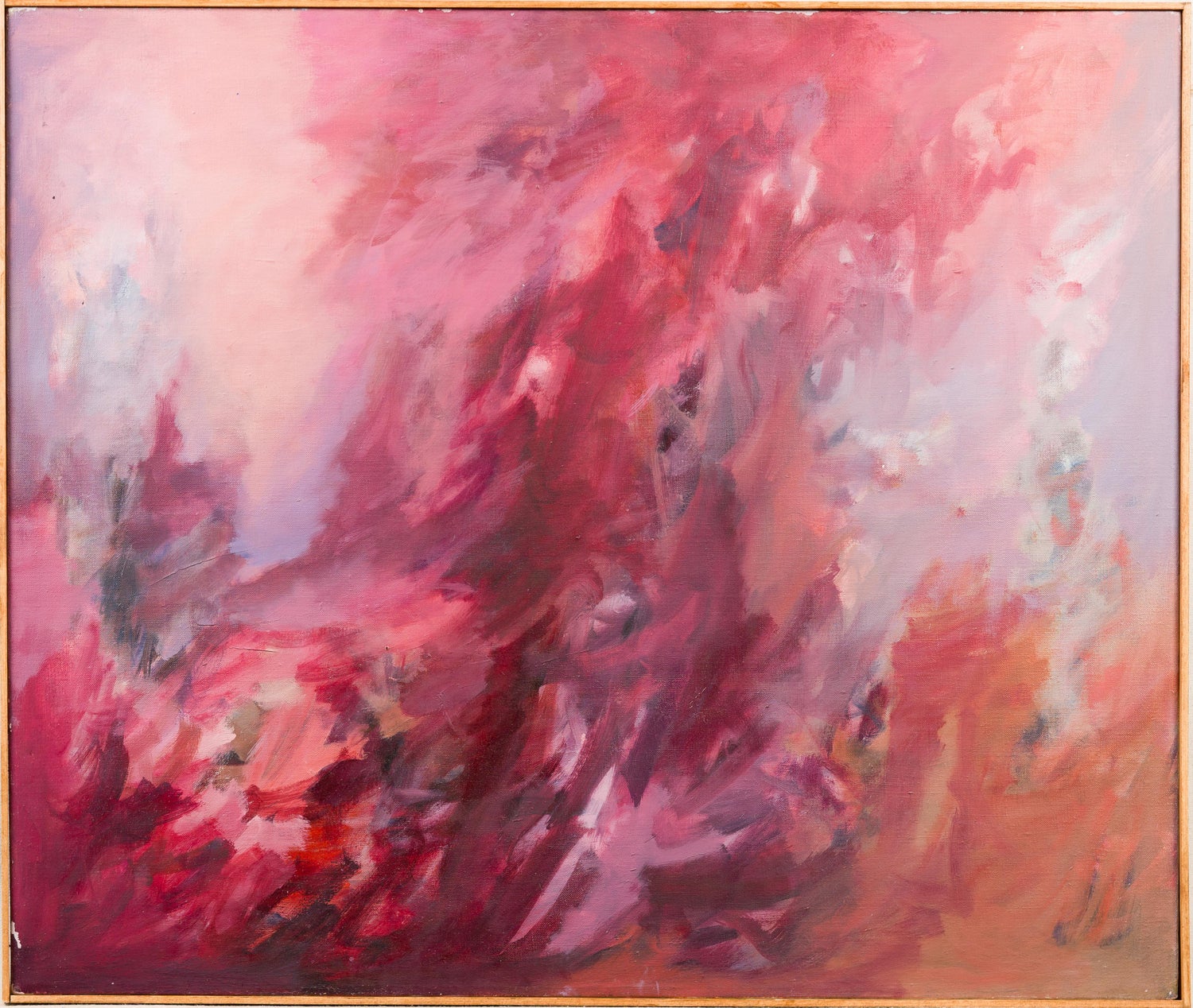 Polish Ecole De Paris Modernist Oil Painting Abstract Dancers Alfred Aberdam