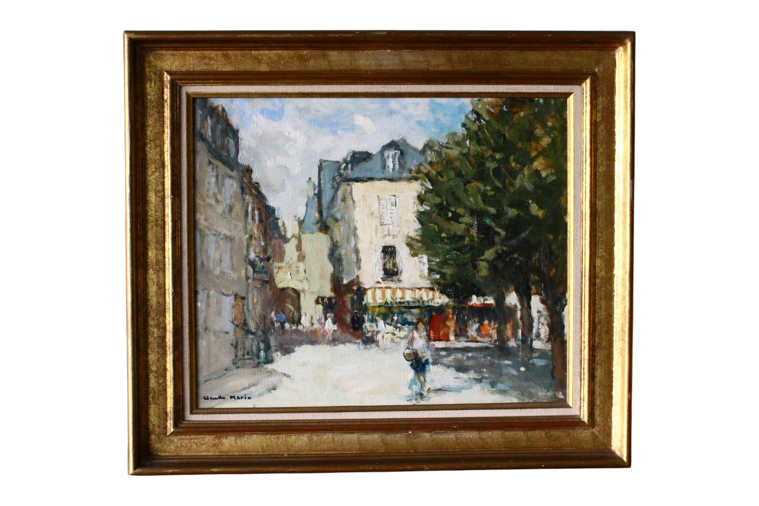 Expressionist Oil Painting Paris Scene View Architectural Visionism Olivier Foss