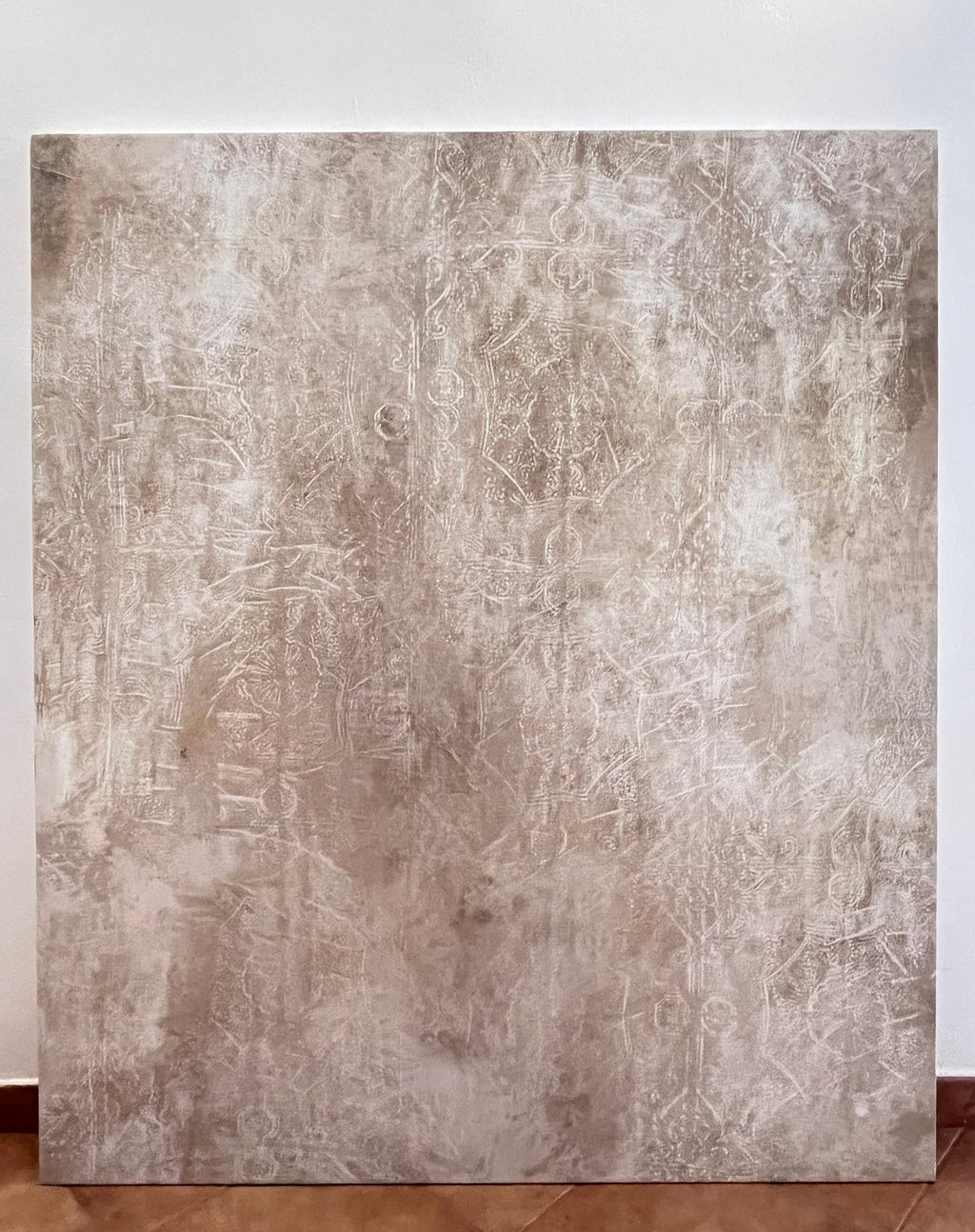 Large Abstract Latin American Painting Venezuelan Mercedez Elena Gonzalez