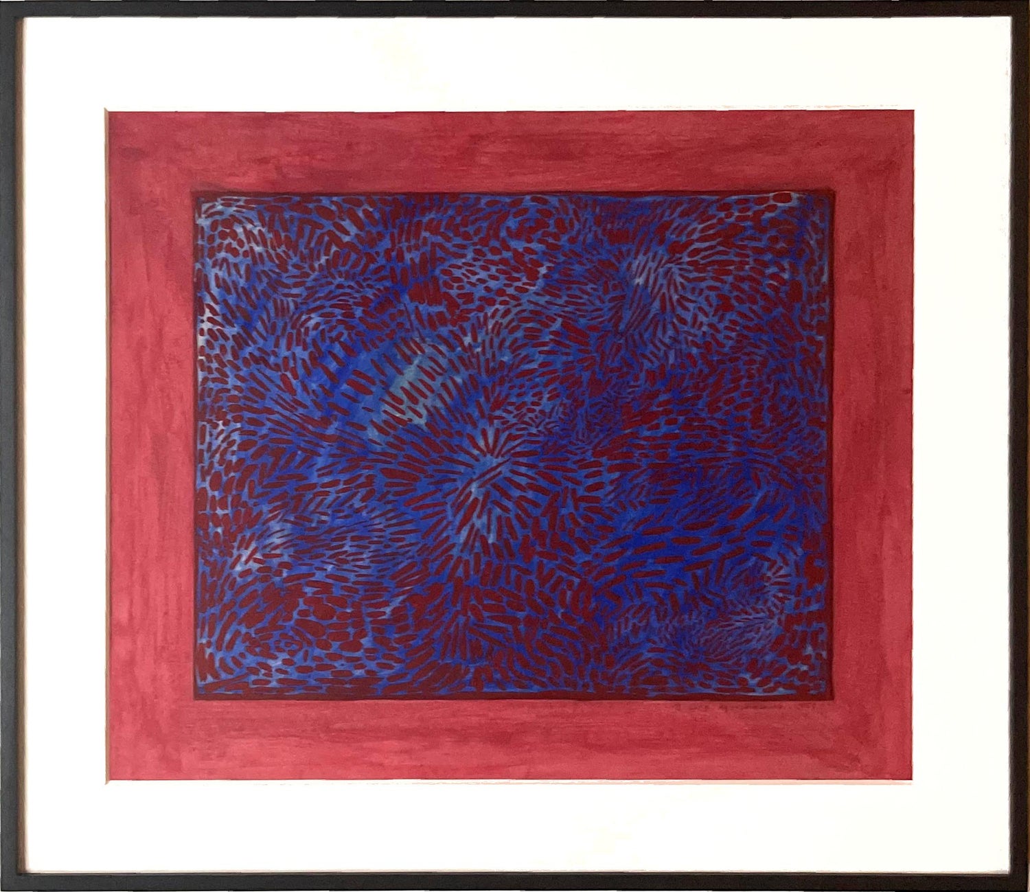 Big Post Minimalist Pattern and Decoration Abstract Lithograph Robert Zakanitch