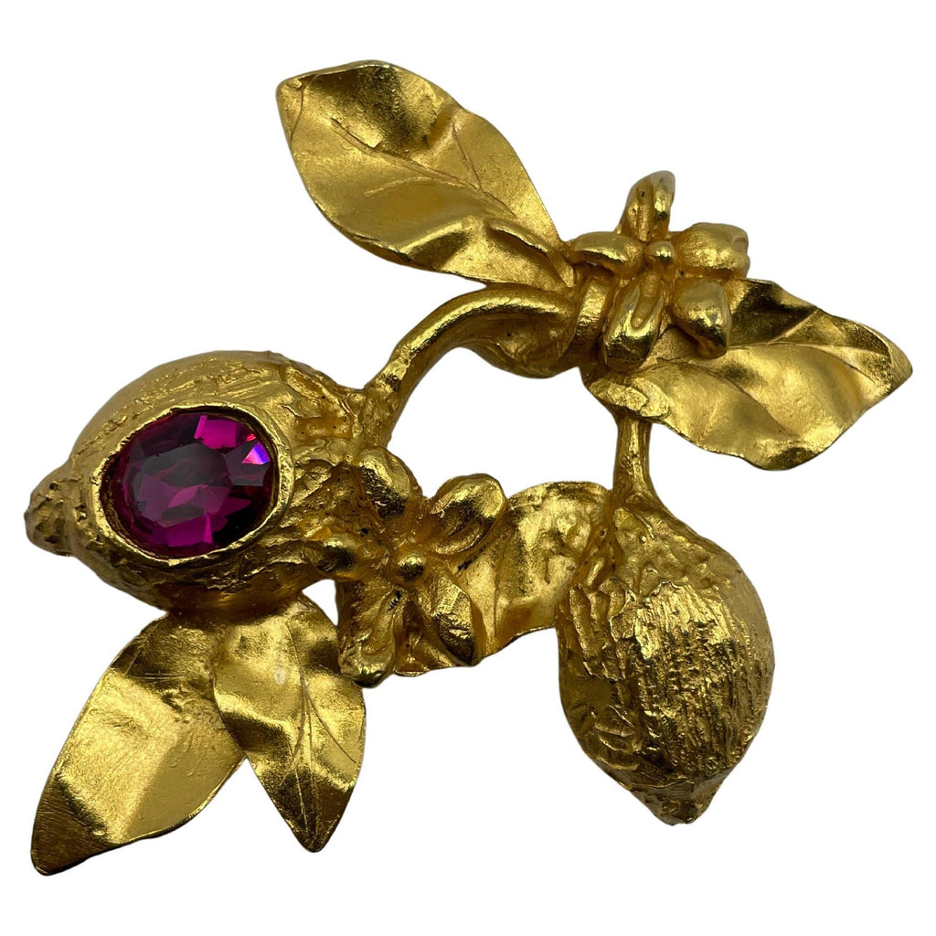 Rare 18 Karat Gold Enamel Georges Braque Sculpture Brooch