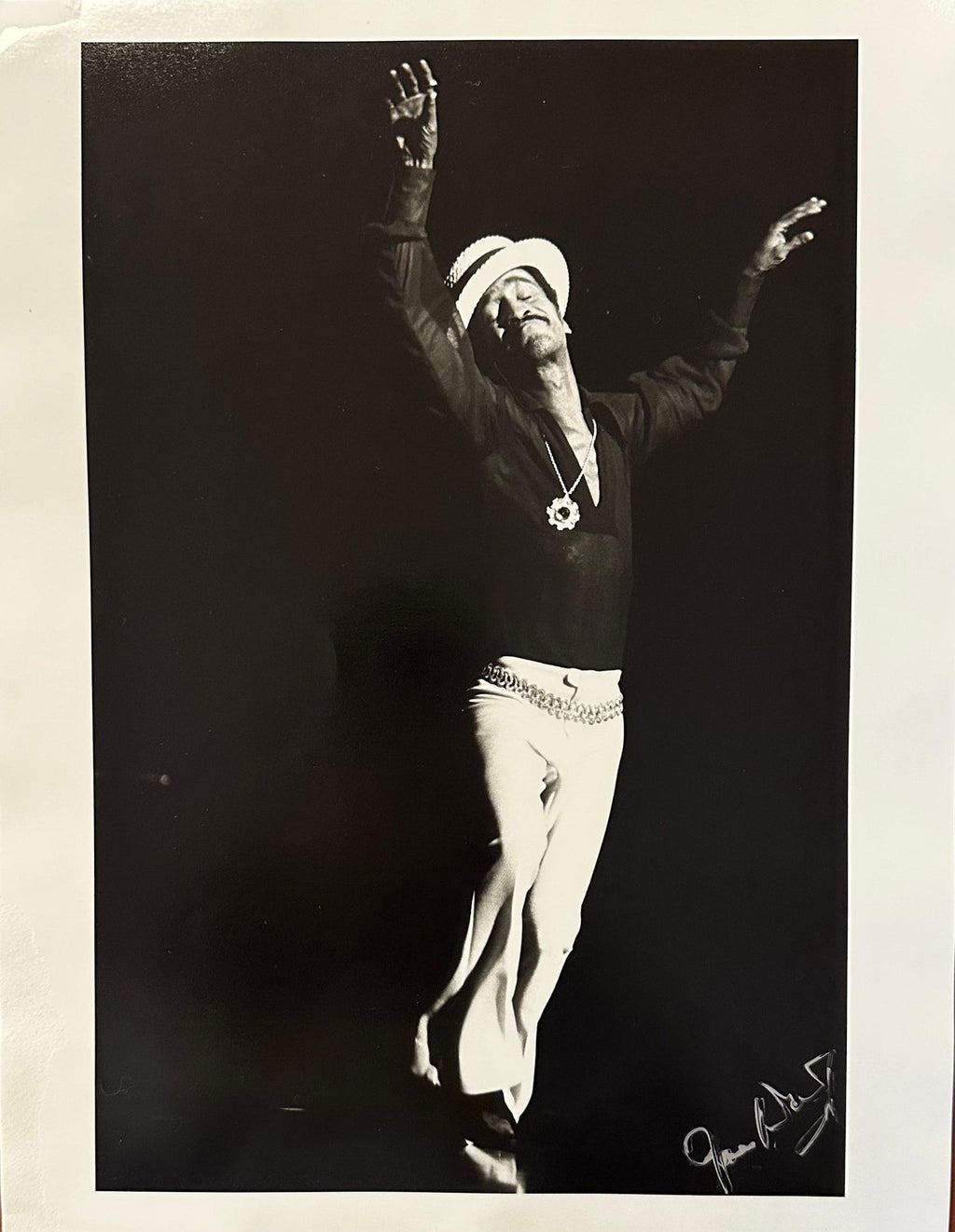 Vintage Print Silver Gelatin Signed Photograph Don King Boxing Promoter
