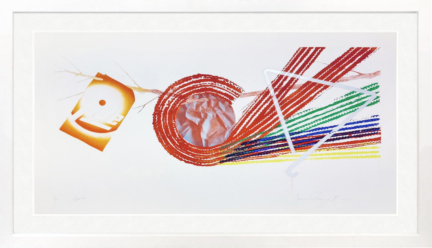 Large American Pop Art Abstract Aquatint Etching James Rosenquist Just Desert